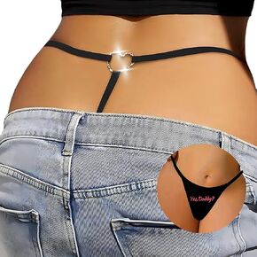 G-String Thongs for Women Low Rise Panties T-back Seamless Heart Ring Underwear