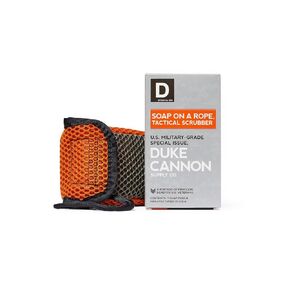 Duke Cannon Supply Co. Tactical Scrubber | U.S. Military-Grade Soap Pouch | Dual-Mesh Design for Hands & Feet | 550 Mil-Spec Paracord | Durable and Versatile for Home, Outdoor, or Field Use, 2 Pack