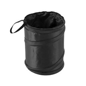 Car Trash Can, Portable Garbage Bin, Collapsible Pop-up Water Proof Bag, Waste Basket Bin, Rubbish Bucket (1 Pack, Black)