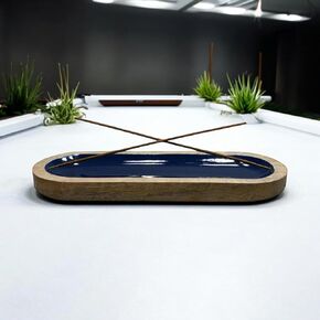 Incense Holder or Incense Burner, Modern Wood Incense Holder for Sticks, Insence-Stick | Incense Holder Ash Catcher or Incense Stick Holder for Home, Wooden Incense Tray for Gifting (Green)