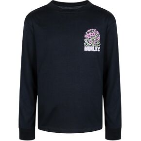 Hurley Girls' Flowers Grow Long Sleeve Tee (Big Kid)