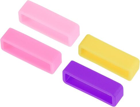 uxcell Watch Band Strap Loops, Width Rubber Fastener Ring Silicone Watch Retainer for Watch Band in Saudi Arabia