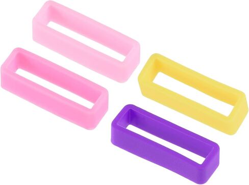 uxcell Watch Band Strap Loops, Width Rubber Fastener Ring Silicone Watch Retainer for Watch Band in Saudi Arabia