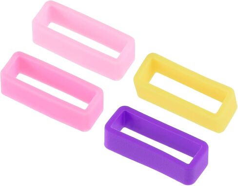 uxcell Watch Band Strap Loops, Width Rubber Fastener Ring Silicone Watch Retainer for Watch Band in Saudi Arabia