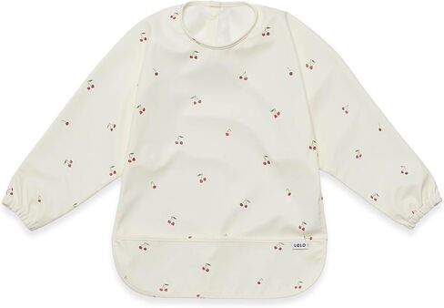 Lalo Smock Bib - Long Sleeve Baby Bib, Elastic Cuffs for Comfort, Large Catch-All Pocket in Saudi Arabia