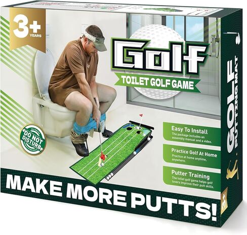 Anyflee 2 Pcs Prank Gift Box, Toilet Golf Game Facade, Wrap the Actual Gifts with a Prank Empty Gag Box, Funny Christmas Gag Presents Ideas for Dad Men Boyfriend (Pack of 2) in Kuwait