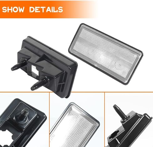 عدسة مدخنة بيضاء LED لـ 1974 1975 1976 1977 1978 1979 تشيفي كورفيت C3 أضواء العلامات الجانبية للمصد الأمامي in Kuwait