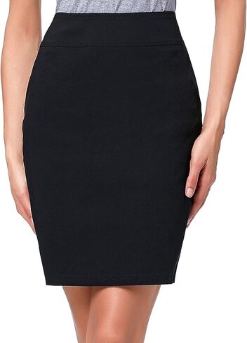 Kate Kasin Women's Knee Length Pencil Skirts High Waisted Slim Fit Business Casual Skirt in Kuwait