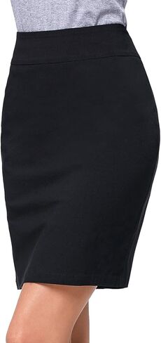 Kate Kasin Women's Knee Length Pencil Skirts High Waisted Slim Fit Business Casual Skirt in Kuwait