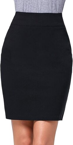 Kate Kasin Women's Knee Length Pencil Skirts High Waisted Slim Fit Business Casual Skirt in Kuwait