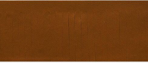 Trims by the Yard 2" Premium Vegan Leather Fringe Trim | Light Brown | (5 yard cut) in Saudi Arabia