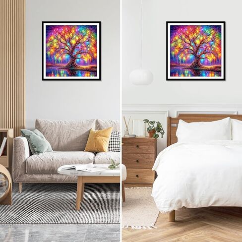 NEWENMO Diamonds Painting Kits for Adults Beginner DIY 5D Tropical Flamingo Diamond Art Paint with Round Diamonds, Full Drill Gem Art Flowers Diamonds Art Painting for Home Wall Decor 12x16 Inch in Saudi Arabia