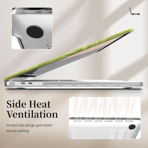 Velvet White Ripple Design for MacBook Pro 16 inch Case 2023 2021 Model A2991 A2780 A2485 M3 M2 M1 Pro/Max Chip in Kuwait