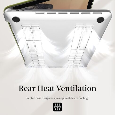 Velvet White Ripple Design for MacBook Pro 16 inch Case 2023 2021 Model A2991 A2780 A2485 M3 M2 M1 Pro/Max Chip in Kuwait