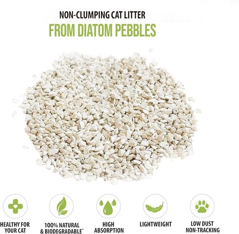 (2 كيس) رمل فضلات القطط الطبيعي بالكامل من سكون - خفيف الوزن، غير متكتل، صيانة منخفضة، صديق للبيئة - يمتص السوائل ويقفلها ويغلقها للحصول على أفضل تحكم في الرائحة. in Kuwait
