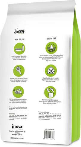 (2 كيس) رمل فضلات القطط الطبيعي بالكامل من سكون - خفيف الوزن، غير متكتل، صيانة منخفضة، صديق للبيئة - يمتص السوائل ويقفلها ويغلقها للحصول على أفضل تحكم في الرائحة. in Kuwait