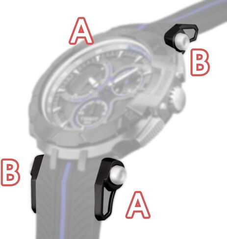 Watch Strap Bolt Protect Guard compatible with Tissot T092 T115 T-Sport T-Race Watch Rubber Band Part in Saudi Arabia
