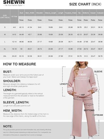 SHEWIN Women's 2 Piece Lounge Sets For Women Casual Striped Long Sleeve Tops and Wide Leg Pants Matching Set in Saudi Arabia