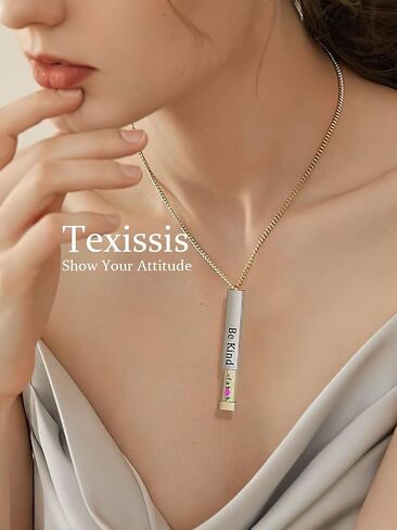 Be Kind of A B Necklace for Women - Secret Hidden Message Bi Chain ch Pendant Necklace, Best Y Shape B Jewlery in Saudi Arabia