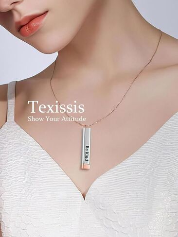 Be Kind of A B Necklace for Women - Secret Hidden Message Bi Chain ch Pendant Necklace, Best Y Shape B Jewlery in Saudi Arabia