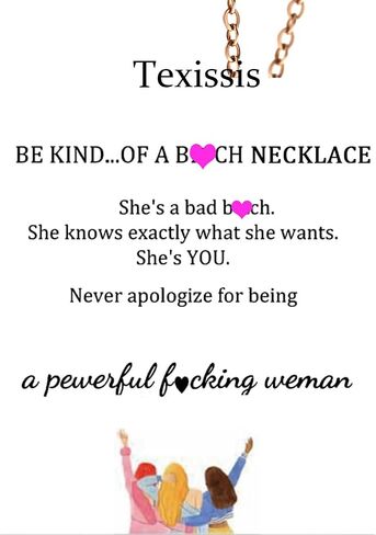 Be Kind of A B Necklace for Women - Secret Hidden Message Bi Chain ch Pendant Necklace, Best Y Shape B Jewlery in Saudi Arabia