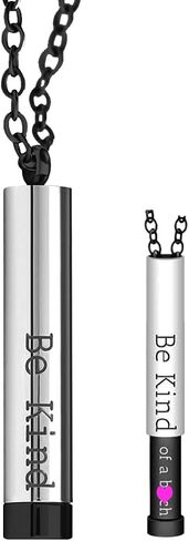 Be Kind of A B Necklace for Women - Secret Hidden Message Bi Chain ch Pendant Necklace, Best Y Shape B Jewlery in Saudi Arabia