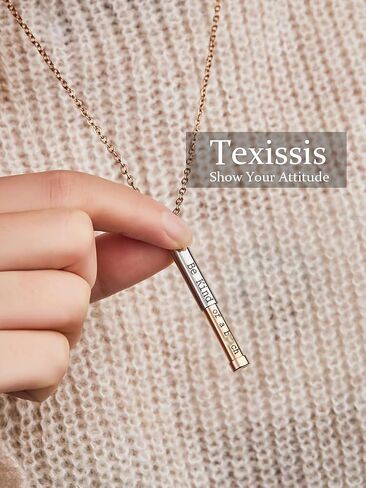 Be Kind of A B Necklace for Women - Secret Hidden Message Bi Chain ch Pendant Necklace, Best Y Shape B Jewlery in Saudi Arabia