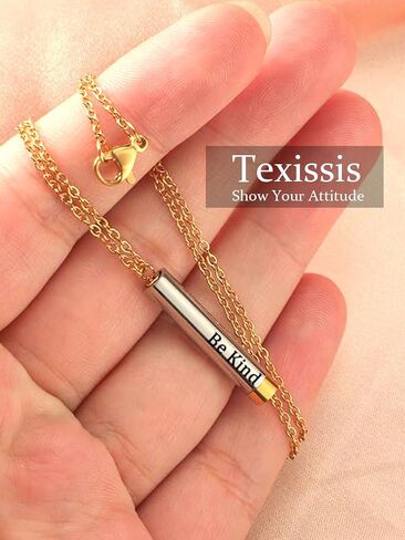 Be Kind of A B Necklace for Women - Secret Hidden Message Bi Chain ch Pendant Necklace, Best Y Shape B Jewlery in Saudi Arabia