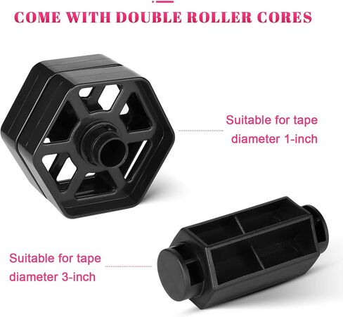Pink Heat Tape Dispenser Sublimation for Heat Transfer Tape, Multiple Roll Cut Semi Automatic Heat Resistant Tape Dispenser for Taping Vinyl onto T-Shirts, with 1"& 3" Two Cores for Heat Press Tape in Saudi Arabia