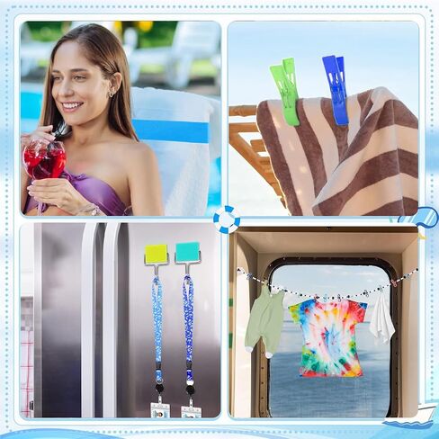 25 Pcs Cruise Essentials Accessories Kit Must Haves Set Include Retractable Cruise Lanyards for Ship Card, Luggage Tags Holder, Towel Bands and Clip, Waterproof Phone Bag, Clothesline, Magnetic Hook in Saudi Arabia