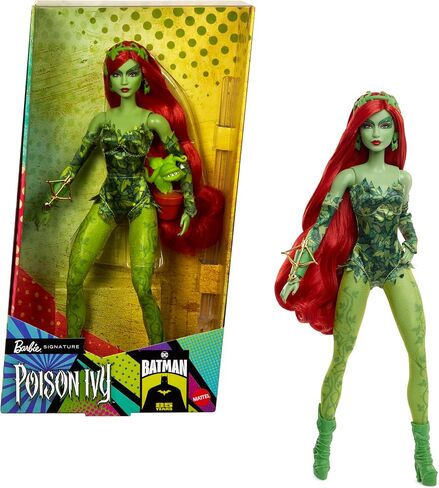 Barbie Signature Poison Ivy Collector Doll with Posable Body, Iconic Outfit, & Accessories, DC Batman 85th Anniversary Collectible in Saudi Arabia