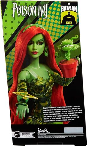 Barbie Signature Poison Ivy Collector Doll with Posable Body, Iconic Outfit, & Accessories, DC Batman 85th Anniversary Collectible in Saudi Arabia