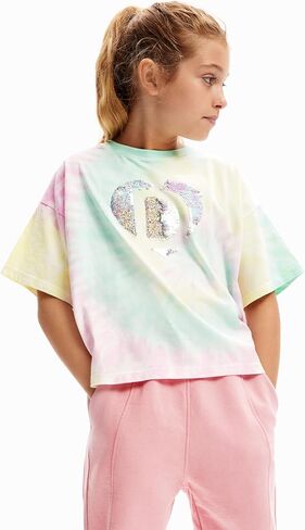 Desigual Little Girl's Tie-Dye Sequinned T-Shirt in Saudi Arabia