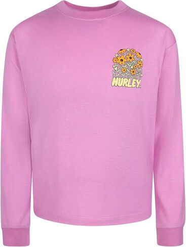 Hurley Girls' Flowers Grow Long Sleeve Tee (Big Kid) in Saudi Arabia