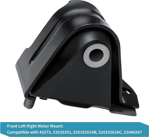 JDMON 2 قطعة استبدال محرك المحرك الأمامي الأيسر الأيمن لـ 1987-2001 Jeep Cherokee Comanche Wagoneer Wrangler 4.0L متوافق مع A2572، 52019201، 52019201AB in Saudi Arabia
