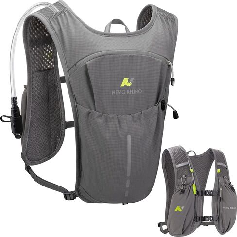 N NEVO RHINO Lightweight Running Vest-Insulated Water Backpack with 1.5L Water Bladder, Hydration Vest for Hiking, Trail Running, Marathons, Cycling in Kuwait
