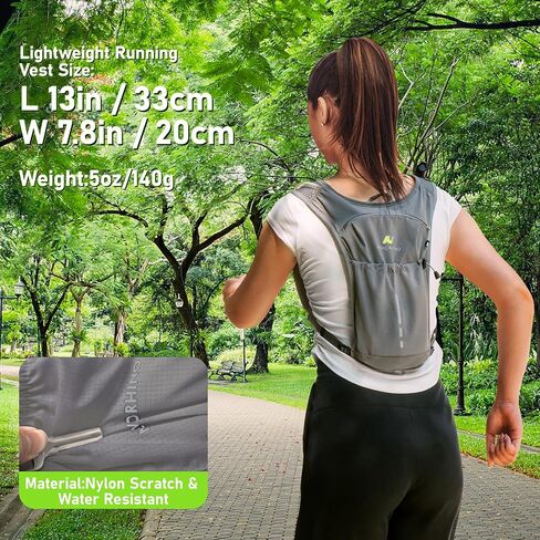 N NEVO RHINO Lightweight Running Vest-Insulated Water Backpack with 1.5L Water Bladder, Hydration Vest for Hiking, Trail Running, Marathons, Cycling in Kuwait