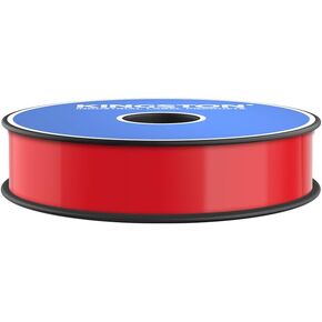 Premium Vinyl Label Tape, Red, 1" x 150' for DuraLabel, LabelTac, VnM SignMaker, SafetyPro, Viscom and Others