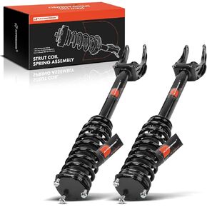 A-Premium Front Pair (2) Complete Strut and Coil Spring Assembly Compatible with Mercedes-Benz GLE300d, GLE350, GLE350d, GLE400, GLE550e, ML250, ML350, ML400, ML550, Driver and Passenger Side