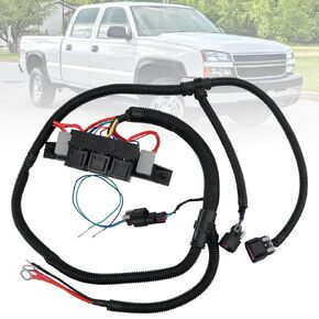 674-00923 Dual Speed Electric Fan Wiring Control Harness Kit Compatible with 1999-2007 Chevy Silverado Avalanche Suburban Tahoe GMC Sierra Yukon Electric Fan Harness