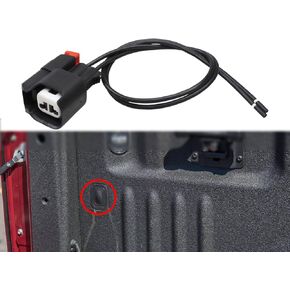 Truck Bed Cargo Light Lamp Switch Connector Plug Pigtail Wiring Harness Fit for Ford F-150 F-250 F-350 F-450 F-550 Super Duty Maverick 2015-2023