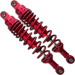 12.6in 320mm Rear Shock Absorbers Compatible with Motorcycle Pit Dirt Bike Mini Bikes Go Kart Sport Bike (320mm/Red 2)