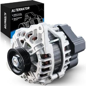 Alternator For:-Kia Soul 2010 2011, Spectra Spectra5 2007-2009, For:-Hyundai Elantra 2007-2012, 2.0L 12V 90A 4-Groove Pulley, Replacement OE# 37300-23650, 400-46031, 11311N (ALL-NEW)