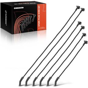 A-Premium Ignition Spark Plug Wires Set of 6 Compatible with Ford Mustang 1994-1998 Thunderbird Mercury Cougar 1994-1997 3.8L