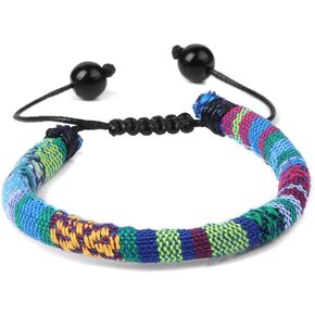Pingyongchang Boho Surfer Bracelets Anklet Handmade Adjustable String Rope Braided Anklet Summer Friendship Waterproof Beach Jewelry for Women Men