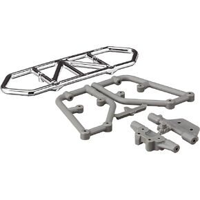RPM Traxxas Slash 4x4 Rear Bumper, Chrome