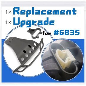 Replacement for Traxxas Slash 4x4 Upgrades, Front Bumper for 1/10 Slash 4x4 Ultimate 6835 with Installable Buffer Structure and Mounts