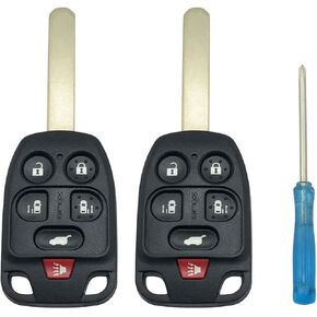 Key Case Replacement Key Fob Cover fit for 2011 2012 2013 Honda Odyssey Keyless Entry Remote Key Fob Shell (N5F-A04TAA) (Black 2)
