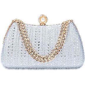 Tmore Clutch Purses for Women Rhinestone Purse with Chain Crystals Handbags for Weddings Party Prom