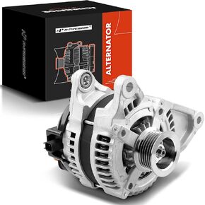 A-Premium Alternator Compatible with Jeep Grand Cherokee 2007 2008 2009 2010 5.7L 6.1L, Commander 2007-2010 5.7L, 12V 150Amp Clockwise 6-Groove Pulley, Replace# 56044380AI, 56044380AJ, 421000-0550